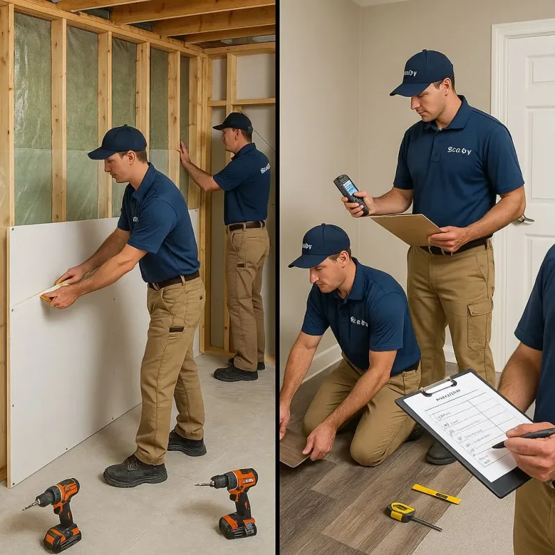 Repairs and Reconstruction process in South Belmar, NJ